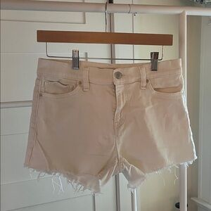 Hudson Jeans Off-White Denim Shorts